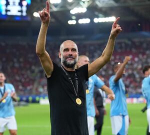 Pep Guardiola Instagram - #uefasupercup Winners!
@mancity 1(5)-1(4) @sevillafc 
#mancity