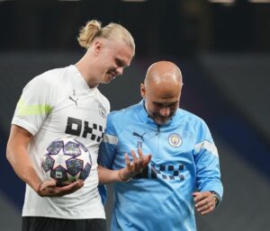 Pep Guardiola Instagram - 🔜 @inter 
#uclfinal #mancity