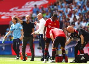 Pep Guardiola Instagram - 22/23 #facup Champions!
@mancity 2-1 @manchesterunited 
#facupfinal #mancity