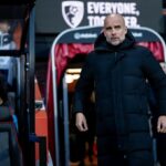 Pep Guardiola Instagram - #premierleague (26) @afcb 0-1 @mancity #boumci #mancity