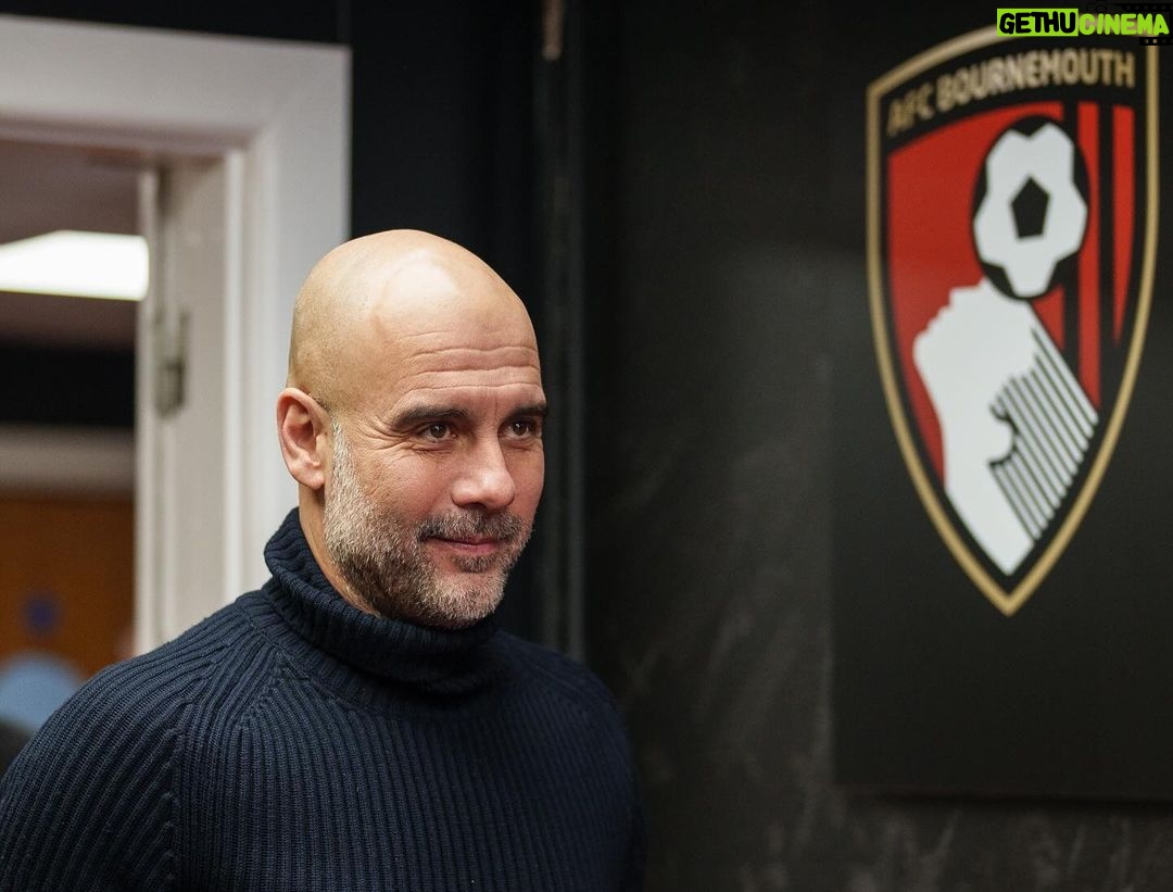 Pep Guardiola Instagram - #premierleague (26) @afcb 0-1 @mancity #boumci #mancity