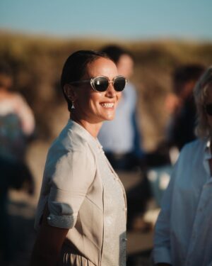 Peri Baumeister Instagram - I went back home full hearted. 💙

Grazie mille @giorgioarmani #armanimare and of course to all involved. 
So much love in the details. 
So many interesting and inspiring encounters and amazing food.
@sarah___kern @juliahoefner 📸 @lucaspossiede 

And what a beautiful place Sylt is! Especially with you @luisevonfinckh
