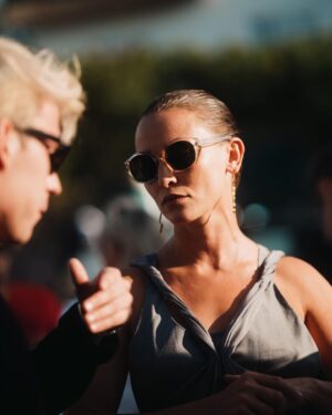 Peri Baumeister Instagram - I went back home full hearted. 💙

Grazie mille @giorgioarmani #armanimare and of course to all involved. 
So much love in the details. 
So many interesting and inspiring encounters and amazing food.
@sarah___kern @juliahoefner 📸 @lucaspossiede 

And what a beautiful place Sylt is! Especially with you @luisevonfinckh