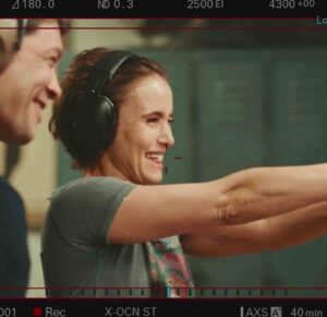 Peri Baumeister Instagram - Taken while rehearsing and shooting „Lenni“ in Sleeping Dog.

I actually don’t have a typical approach to a role. 
Every character needs something different. 
I learned to trust myself that it will come to me.

But I do believe in good preparations ! 
I love working with my coach @messutat and @janapolasek 
In the beginning we played ping - pong with our associations 🏓
To reveal all the layers. 
The resistance. 
The ambivalence. 
Spontaneously we did something like a family constellation via zoom. 
It was really surprising and worked out very well for me. 
In the end we put all the pieces together and created a deep and complex character, while staying close to the script. 

We also did some improvisation exercises with @maxriemelt and @taraafricahcorrigan with our Directors Stefan Lacant and @francismeletzky 

It is very helpful as well to do costume and make up fittings early on in the making of a film.
The character then starts to develope and everything comes more and more together. 

Thanks to @tiedekenstudios @barbara_zschetzsche for doing this with me. 

And as you can see in the pictures my daughter is helping me a lot, too ❤️

Still in the Top 10 Global @netflixde