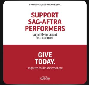 Peri Gilpin Instagram - If you want to support the strike please consider donating to our Foundation’s Financial Assistance Program for @sagaftra members. Families are in urgent need due to the work stoppage- much of the work stopped weeks before May 1. 
All donations to this program go directly to SAG-AFTRA members in urgent need and are greatly appreciated! Learn more @sagaftrafound ❤️