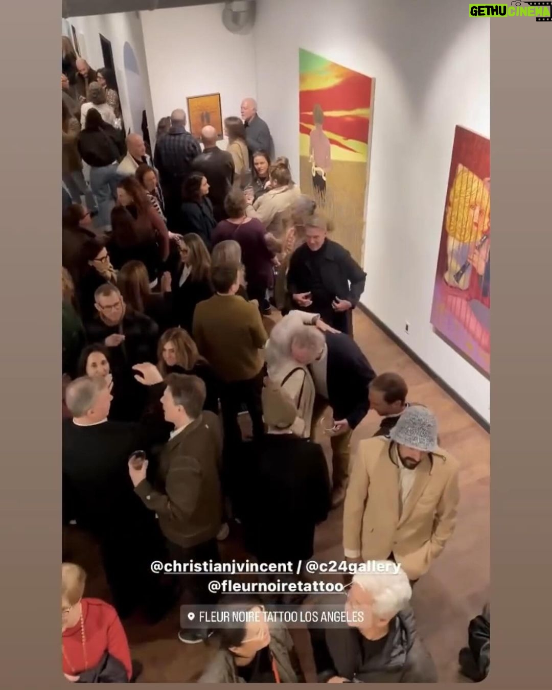 Peri Gilpin Instagram - Rainy on the outside Party on the inside @christianjvincent 💞@c24gallery @fleurnoiretattoola @studioxnoire -3/27 Fleur Noire Tattoo Los Angeles