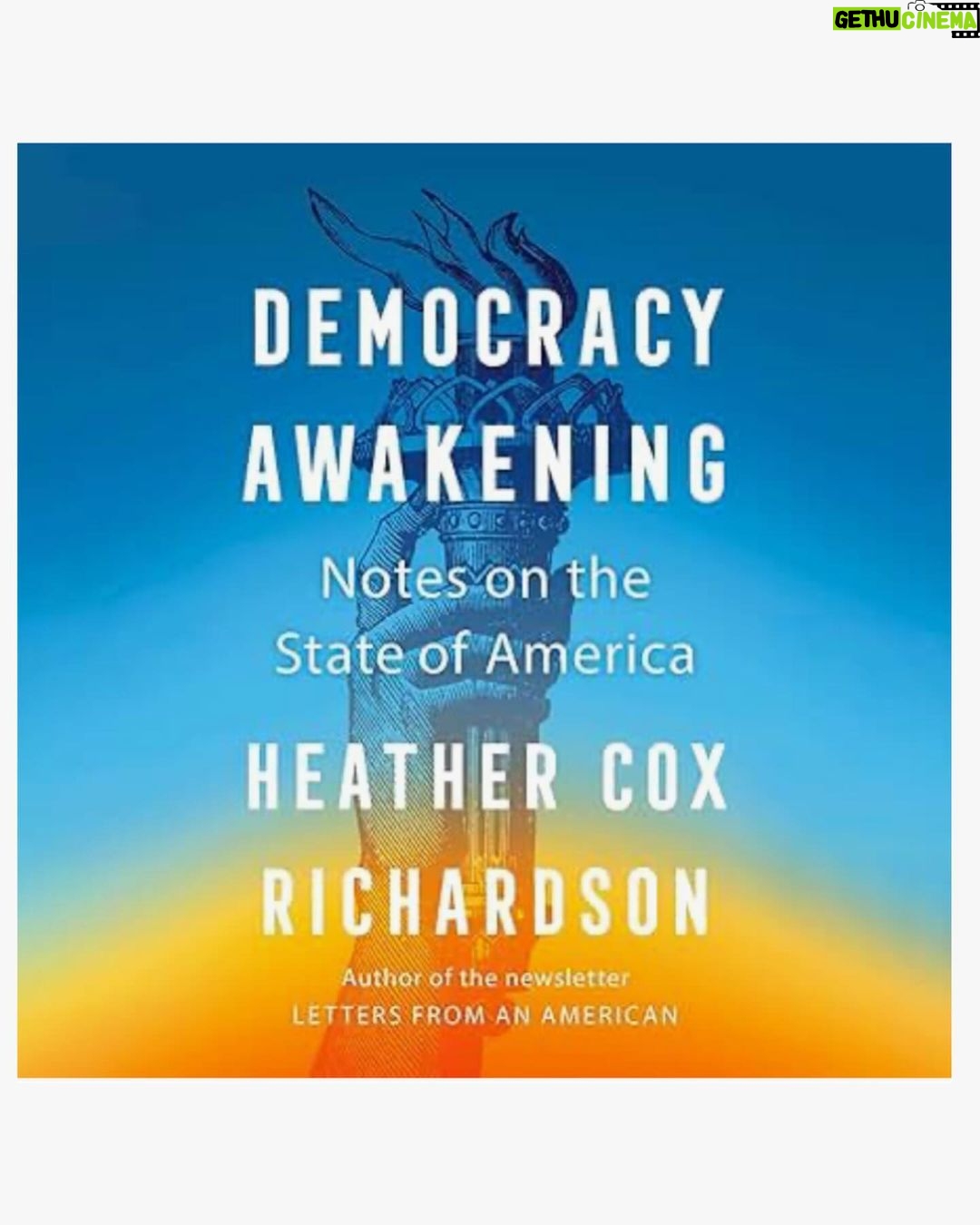 Peri Gilpin Instagram - Thank you @heathercoxrichardson & @potus #lettersfromanamerican keep me sane with facts and historical context. I subscribe @substackinc Her latest book, Democracy Awakening: Notes on the State of America comes highly recommended too ๐บ๐ธ