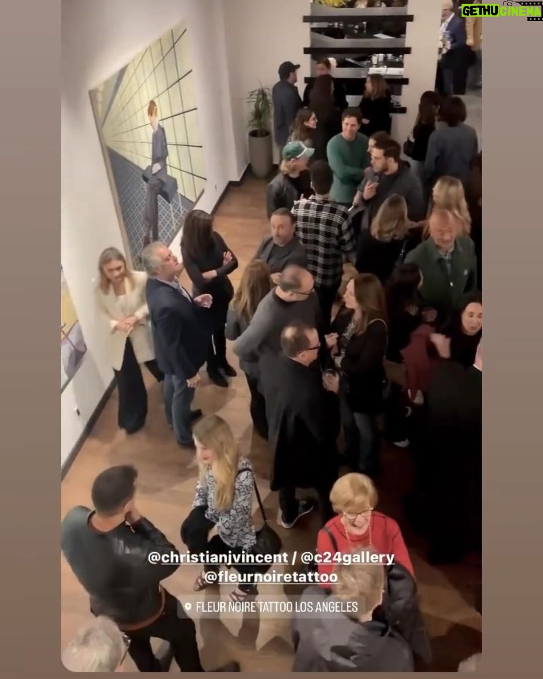 Peri Gilpin Instagram - Rainy on the outside Party on the inside @christianjvincent 💞@c24gallery @fleurnoiretattoola @studioxnoire -3/27 Fleur Noire Tattoo Los Angeles
