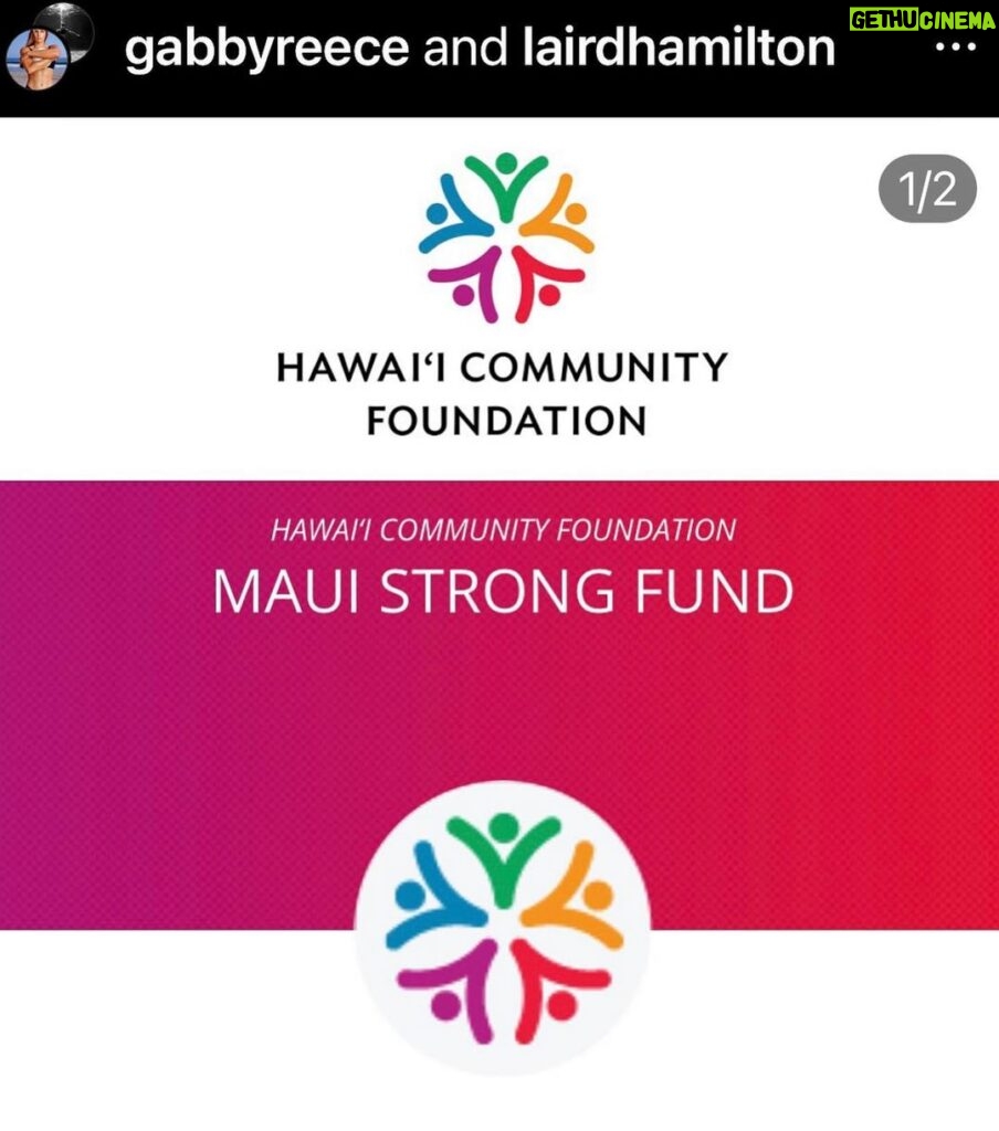 Peri Gilpin Instagram - We are sending love to the people of Maui and everyone impacted by the wildfires. If you are looking for organizations that are helping the people impacted by the wildfires here are some- @hawaiicommunityfoundation @mauifoodbank @bgch808 @foodlandhi @mauihumanesociety