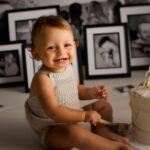 Perrie Edwards Instagram - Axels cake smash! 🎂 (theee most adorable thing I’ve ever witnessed 🥹😂)