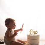 Perrie Edwards Instagram - Axels cake smash! 🎂 (theee most adorable thing I’ve ever witnessed 🥹😂)