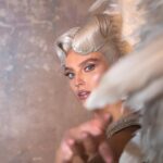 Perrie Edwards Instagram - Her name was Perrie, she was a showgirl, her dress and wings weighed a ton but she bossed it like a hun 🎶