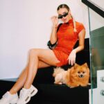Perrie Edwards Instagram - Me and my hairy friend! 🐾 swipe for a surprise! 🦊