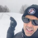 Pete Correale Instagram – Patting myself on the back for…get off dog! 🐶 ❄️ #PeteCorreale #Snow #Parenting #Comedy #Standup #Dog