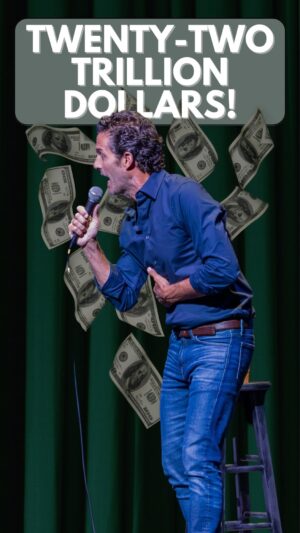 Pete Correale Instagram - Come on...22 Trillion? Let’s just send them an IOU. #petecorreale #standup #standupcomedy #standupspecial