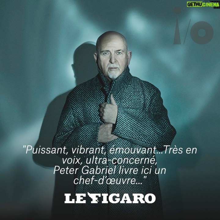 Peter Gabriel Instagram - i/o - France Listen / Buy the music from i/o