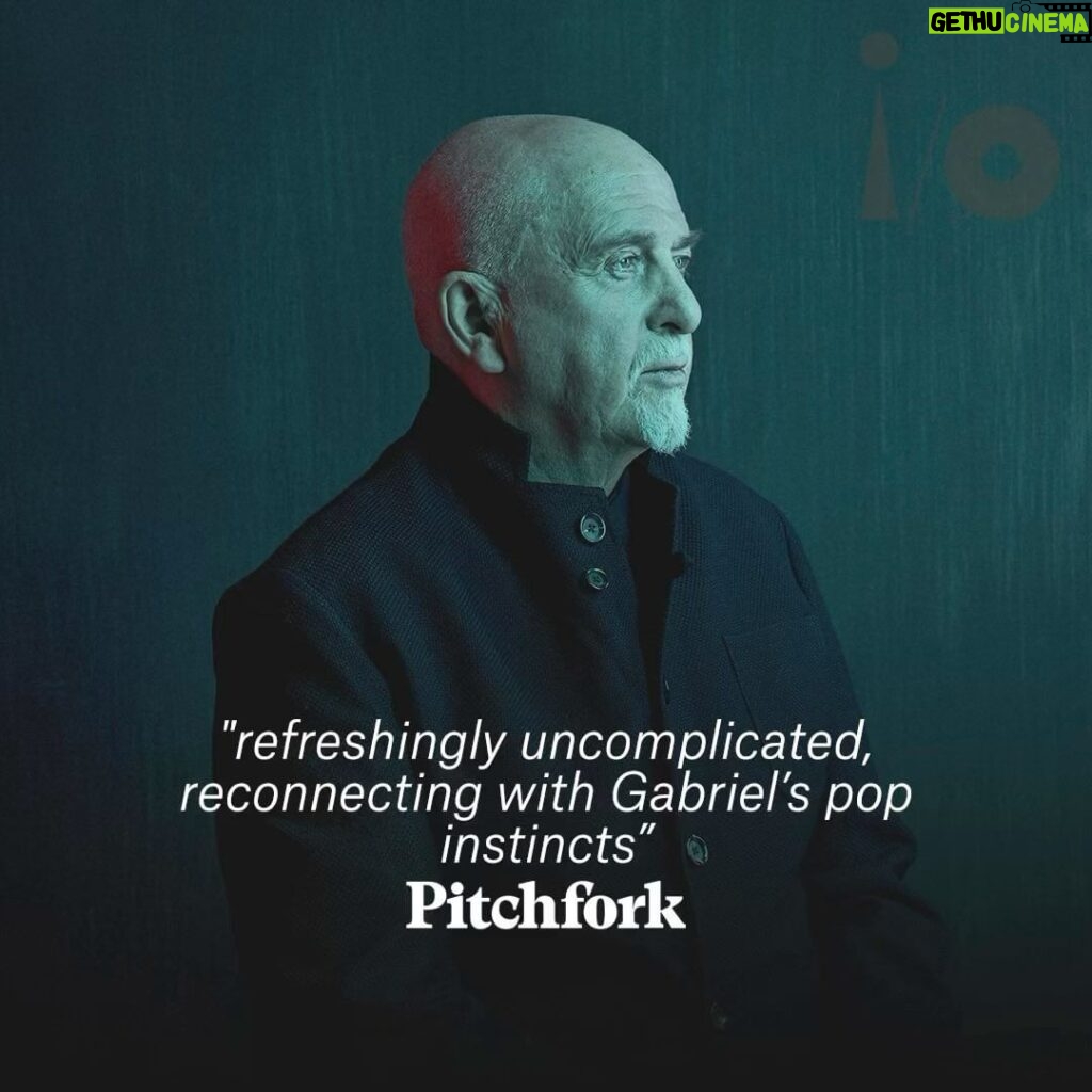 Peter Gabriel Instagram - i/o - USA Listen / Buy the critically acclaimed new album i/o
