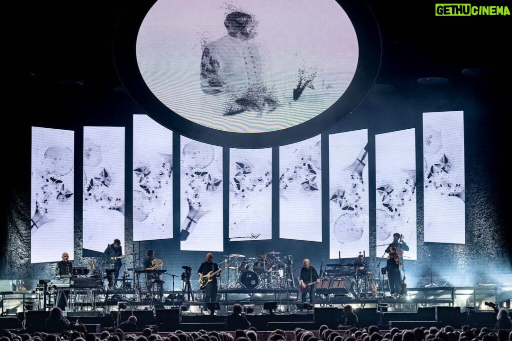Peter Gabriel Instagram - Each song on i/o has it's own piece of art associated with it and for the tour the idea was always to incorporate as much of that work as possible. Photos: @yorktillyer