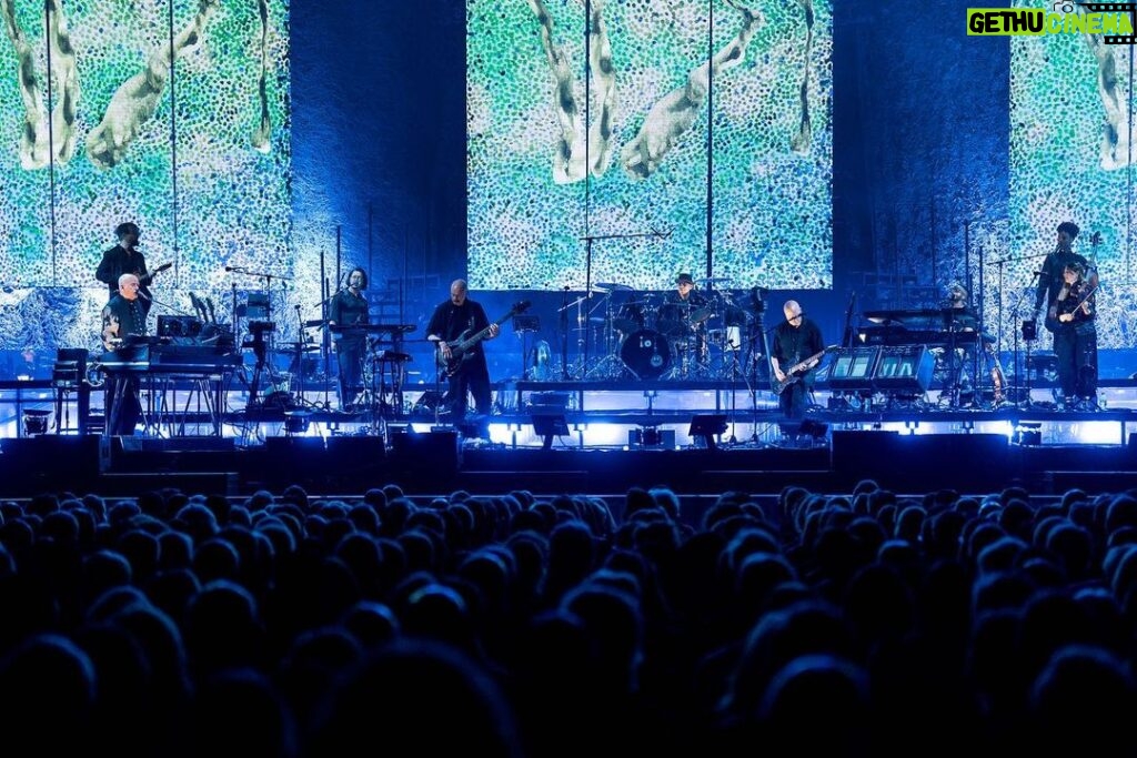 Peter Gabriel Instagram - Each song on i/o has it's own piece of art associated with it and for the tour the idea was always to incorporate as much of that work as possible. Photos: @yorktillyer