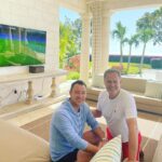 Peter Jones Instagram - Watching @chelseafc game in paradise at home with @johnterry.26. We won again at golf today (sorry @stephenmiron) and hoping for another win tonight to finish off a perfect day. @sanzarubarbados #Chelsea #win Barbados