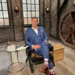 Peter Jones Instagram - Who’s ready for Dragons’ Den tonight? Here I am ready and waiting for the first pitch of the day. There’s also a morning hello from the Dragons and a picture of our makeup artist Sue who was given a life size version of me to take home after last years filming. I wonder where I am now? Tune in tonight on BBCOne at 8pm. @bbciplayer #dragonsden