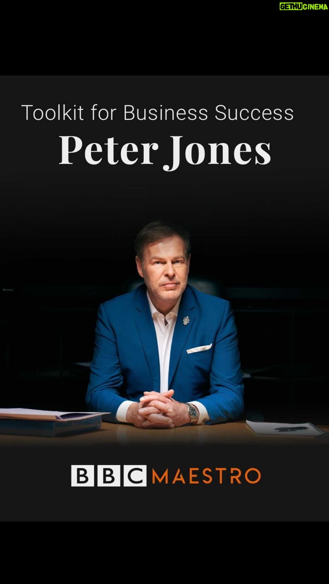 Peter Jones - 1.9K Likes - Take your first steps on the journey to being a successful entrepreneur with my new @bbcmaestro online course- Toolkit for Business Success. You will gain access to my own personal business strategies, including techniques and tips that will help you turn your passion into profit, achieve your goals and maintain business success that lasts a lifetime. Sign up today through the link in my bio. #peterjones #bbcmaestro