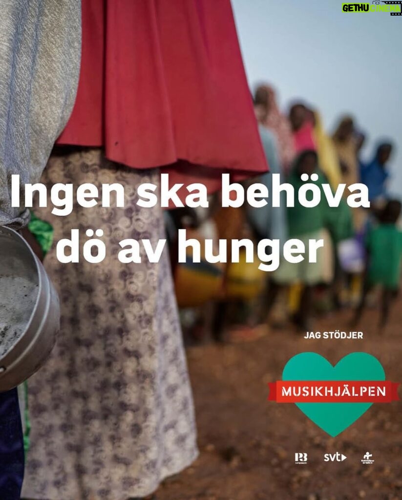 Petra Marklund Instagram - Nu kör vi detta! Ingen ska behöva dö av hunger. Världen är så orättvis. 💔 Vilka är med mig?? #musikhjälpen #ingenskabehövadöavhunger @musikhjalpen