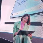 Pevita Pearce Instagram - Finally, I've got my hands on the new #GalaxyTabS9 Series at the Samsung Galaxy Unpacked event! #TeamGalaxy 🤩 I'm feeling incredibly inspired to elevate my productivity and #ExpandWorkPlay. With this amazing Tablet, taking notes of every inspiration that surrounds me becomes effortless, especially with the upgraded S Pen. It's all in one place, making it easier than ever. It's a game-changer for capturing ideas and unleashing creativity. Get ready for a whole new level of productivity and boundless possibilities! 📝💡🚀 Pre-order now, click the link on @samsungindonesia's bio!