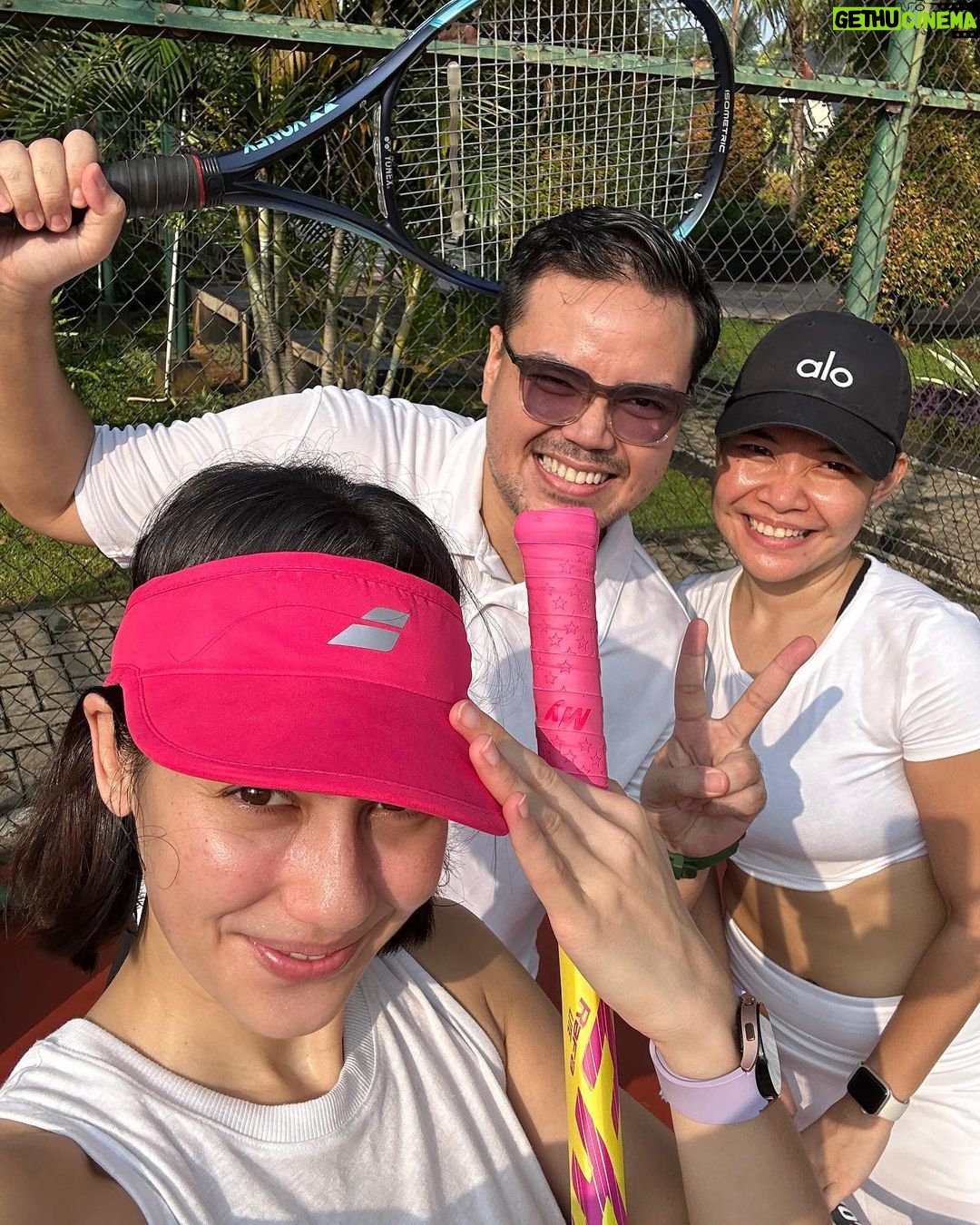 Pevita Pearce Instagram - Bangun tidur ku terus tennis 🥶