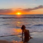 Pevita Pearce Instagram – I’ll never get bored of watching sunsets 🌞