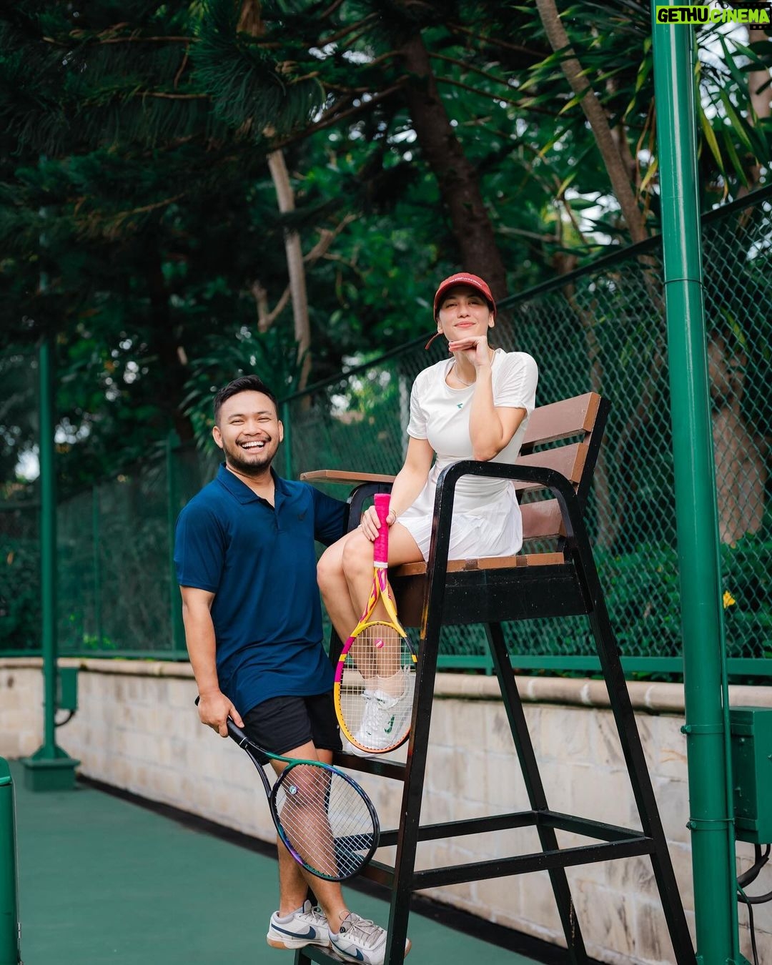 Pevita Pearce Instagram - Ontimetennisclub ~ Afternoon court ballet