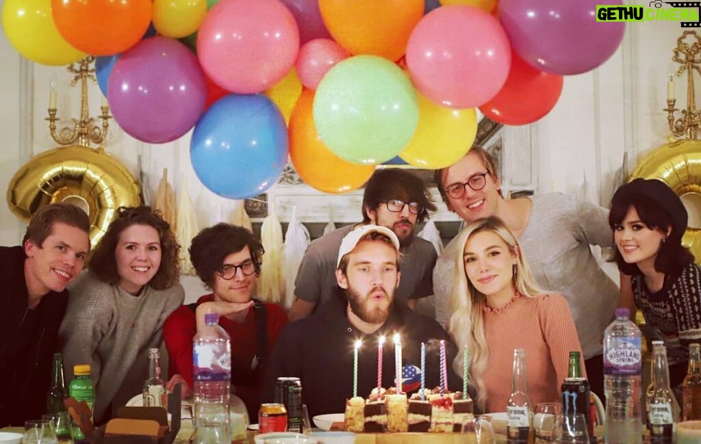 PewDiePie Instagram - Thanks for all the birthday wishes and the peeps who came to celebrate 🤠🙏🎈