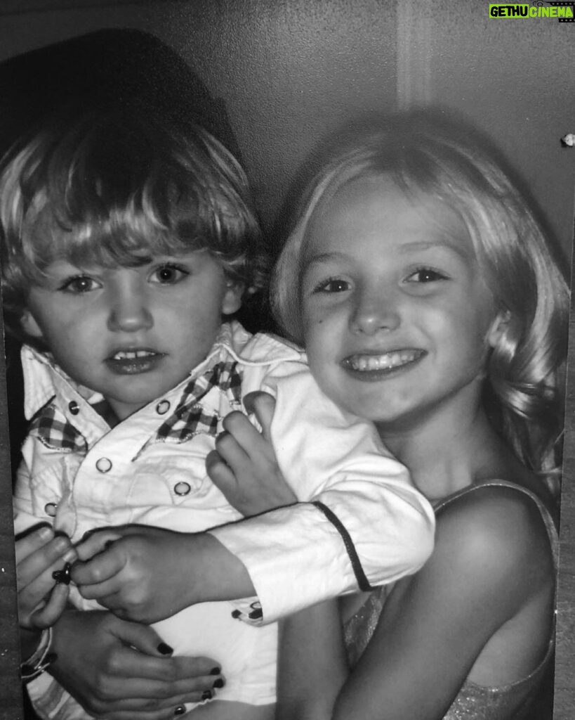 Peyton List Instagram - happy birthday baby bro. thanks for letting me dress you up always. love you so much. 🌙