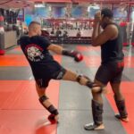 Phil Hawes Instagram – #showmesomethinfriday @roberto_baschieri shows us how to defend a jab and blast a kick! ๐ฆต๐พ ๐ฅ #nohype @ufc Hoboken, New Jersey