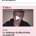 Pif Instagram - Ho spiegato in un video cosa è la sindrome da post black friday. Per guardarlo cliccate sul link in bio. @domanieditoriale #postblackfriday