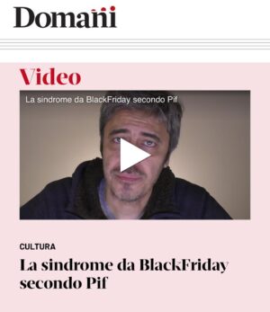 Pif Instagram - Ho spiegato in un video cosa è la sindrome da post black friday. Per guardarlo cliccate sul link in bio.
@domanieditoriale 
#postblackfriday