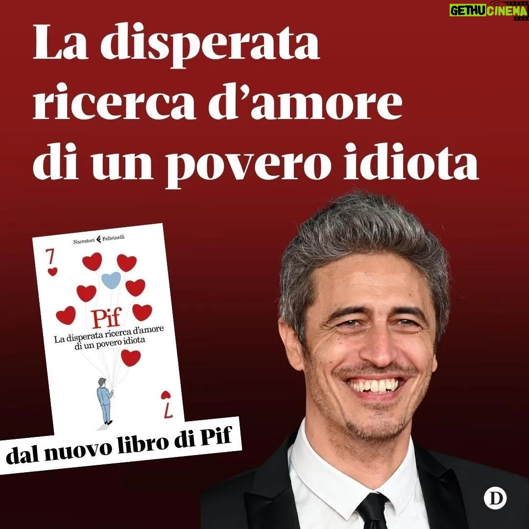 Pif Instagram - “Nel giro di pochi minuti, ero seduto a un tavolo a compilare un modulo di riservatezza, in una stanza riunioni degli uffici dove si stava sviluppando l’app, in qualità di nuovo volontario per testare questa rivoluzionaria tecnologia che avrebbe abbassato in maniera significativa il numero dei divorzi. Erano convinti che i sociologi avrebbero parlato di un “prima” e un “dopo” l’introduzione di questa app. Gli unici che potevano avere qualcosa da ridire sarebbero stati gli avvocati divorzisti, sulla carta avrebbero perso molti clienti. Sarebbero state evitate gravi rotture familiari, traumi ai figli. Ci sarebbero stati meno litigi e quindi meno urla nei condomini. La lista delle cose positive esaltava Gianfranco: «Ti immagini una società formata da coppie che prima di intraprendere una relazione hanno la certezza di essere fatti l’uno per l’altra? Come sarà il mondo visto da questa prospettiva?». Era in estasi. Io non avevo una risposta degna della sua eccitazione. «Eh, non lo so,» dissi, «sarà meraviglioso... inebriante». «Ma non riesci a trovare una citazione al riguardo?». Cercai di sfogliare velocemente i miei file mentali sull’amore e recitai la prima che mi venne in mente: «Sai che sei innamorato quando non vuoi addormentarti perché la realtà è migliore dei tuoi sogni». «La realtà è migliore dei tuoi sogni! Bellissima!» Gianfranco era così preso dalla sua creatura che qualsiasi citazione sarebbe stata perfetta. «Ma come si chiama questa meraviglia di app?» chiesi. «Al momento il nome provvisorio è Mys App». «Per cosa sta Mys?». «Match your soulmate. Incontra l’anima gemella»". 📍Arturo è alla ricerca delle sette anime gemelle scelte per lui da un nuovo algoritmo. Ma esiste davvero l’anima gemella? Ed è una sola oppure sono tante? L’amore è una formula matematica? 👉 Leggi nel link in bio l’estratto di “La disperata ricerca d’amore di un povero idiota”, il nuovo libro di @pif_iltestimone (@feltrinelli_editore). 🔴 E approfitta della promozione #BlackFriday per abbonarti a un prezzo irripetibile! Tutte le info in bio.