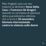 Pilar Fogliati Instagram - La quarantesima edizione del Torino Film Festival si avvicina, e non vedevamo l’ora di condividere con voi una novità: Pilar Fogliati sarà la nostra madrina! Pilar Fogliati si diploma all’Accademia nazionale d’arte drammatica Silvio D’Amico. Dopo l’esperienza a teatro inizia a recitare per il piccolo schermo in varie serie televisive tra cui Un passo dal cielo, Mai scherzare con le stelle, Extravergine e Cuori e al cinema con Forever Young, Corro da te. Oltre all’esperienza come attrice lavora come conduttrice dell’Extrafactor, il dopo XFactor, insieme ad Achille Lauro, in radio insieme a Steve Della Casa nel programma Hollywood Party e con Giovanni Veronesi nel programma Non è un paese per giovani. Con quest’ultimo ha scritto la sceneggiatura della sua opera prima dal titolo Romantiche, una commedia che uscirà sul grande schermo prossimamente. @pilarfogliati