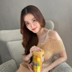 Pimchanok Luevisadpaibul Instagram - 💛 สุดๆ โกลด์คอลลาเจน @amadothailand ทานเองก็ดี๊ดีเป็นของขวัญให้คนที่คุณรักยิ่งดีใหญ่ บ้านใบทานกันทั้งครอบครัว #amadothailand #amadocollagen