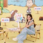 Pimchanok Luevisadpaibul Instagram - 💙🐶 👧🏻🧒🏻 #uobxpeanuts MRT พหลโยธิน