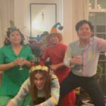 Pimdao Panichsamai Instagram - Early Christmas Party 🪩🎄🤶🕺💃 thank you for such a warming welcome @parnarts Love you long time my teacher 🌟❤️🌷 Chubby Papaya
