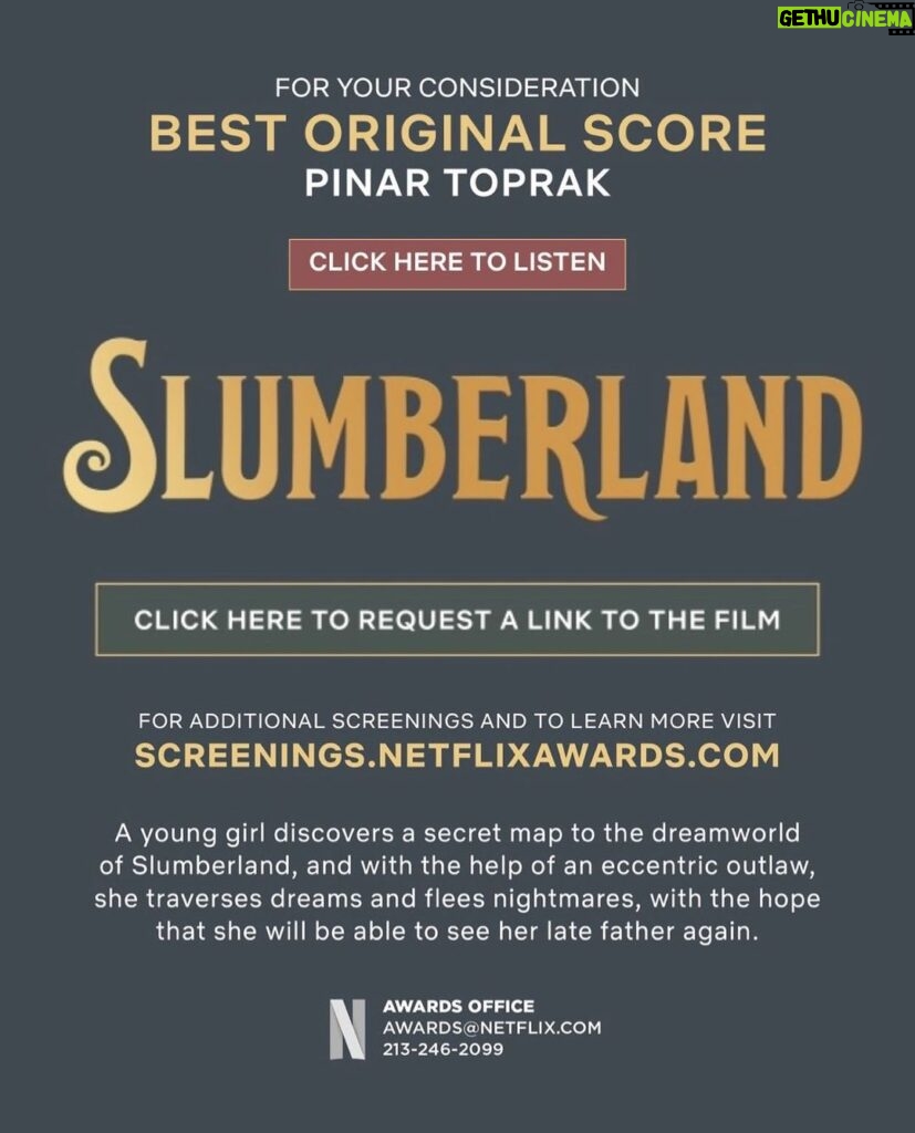 Pinar Toprak Instagram - The feedback and messages for my score for “Slumberland” has been so overwhelming and it means so much to me. This score is my most personal and proudest score to date and if you haven’t yet, I hope you are able to make the time listen and watch. Thank you from the bottom of my heart to everyone who’s been streaming the soundtrack and taking their time to message me. ❤