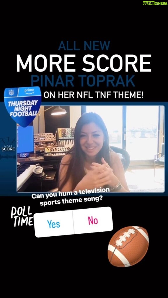 Pinar Toprak Instagram - #repost @scoremovie Composer Pinar Toprak dives into her process creating a theme suite for the NFL and Thursday Night Football on @nflonprime.