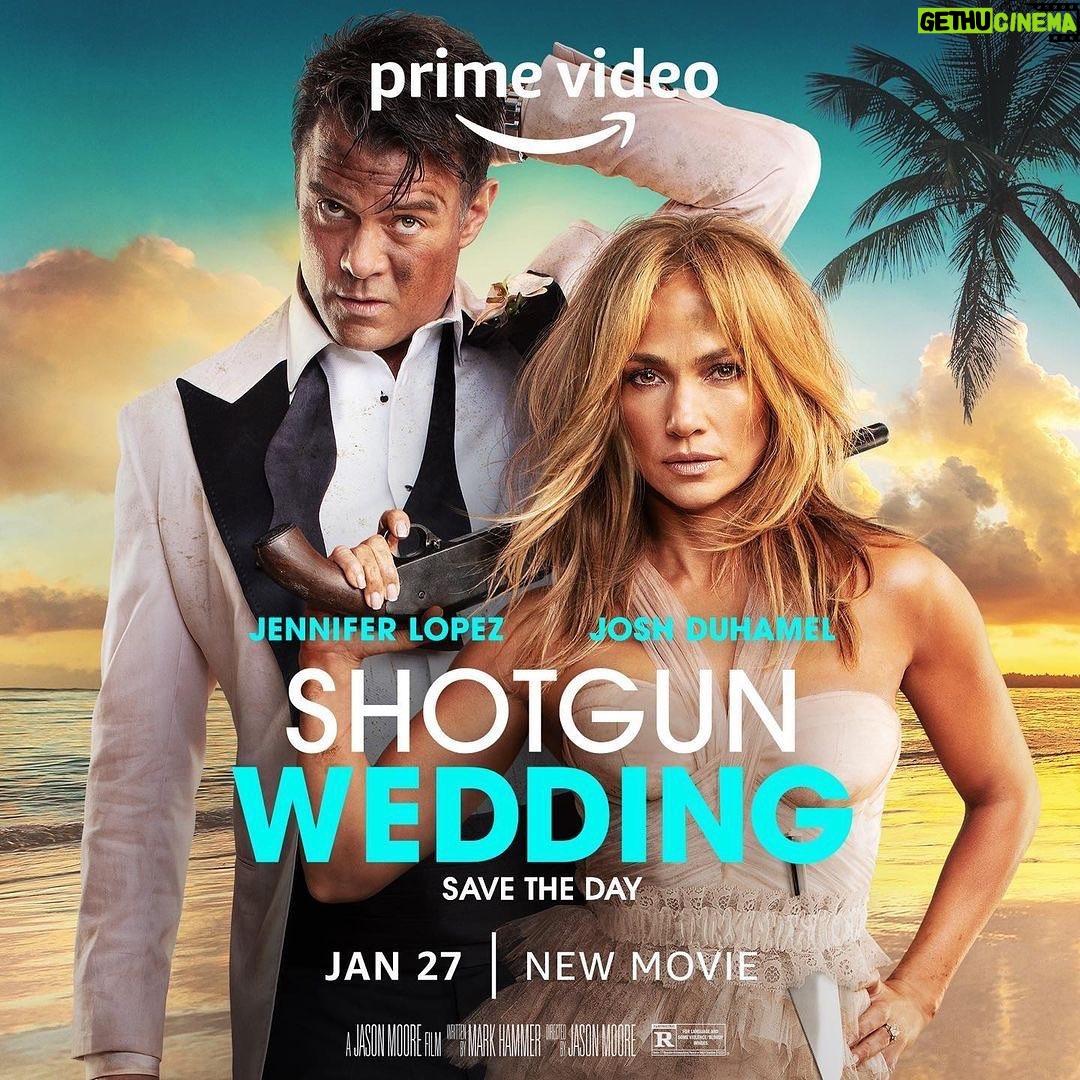 Pinar Toprak Instagram - I can’t wait for you all to see this fun movie!! • Repost from @primevideo & @shotgunweddingmovie • For better or for worse, sparks WILL fly! @jlo and @joshduhamel star in #ShotgunWeddingMovie, premiering January 27 on @primevideo.