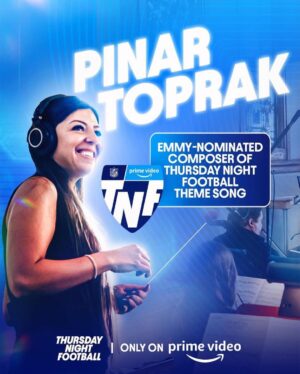Pinar Toprak Instagram - Repost from @nflonprime
•
*Cue the music* We're proud to announce Pinar Toprak as the composer of the new Thursday Night Football theme song! 

#TNFonPrime | Only on @primevideo