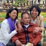 Pisay Pao Instagram – Truth be told -we were ALL salty AF before these first four photos were taken. But if someone, somehow managed to capture us all smiling together…does that mean it was all worth it? 🤔 My future self says, “Yes.” 🙏🏽✨❤️🙏🏽✨❤️🙏🏽✨❤️ #happycambodiannewyears 
#together #worthit #gratefulevenwhenthingsarentgreat Wat Prachum Raingsey Buddhist Association