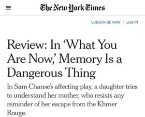 Pisay Pao Instagram - A not-so-little bird (@mrpaulmarchand) told me our little show made it into the New York F***kin’ Times!!!😳🤪🥳 
But honestly I can’t get over the gorgeous bouquet he sent me on opening night. 😧😭🥰 #lucklady #newyorktimes #offbroadway 🙏🏽❤️