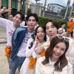Pitchatorn Santinatornkul Instagram - ฝากติดตามกันด้วยนะคะ 😘🩷🙈 #บวงสรวงซีรีส์พิทรูซีเจ2023 True CJ Creations