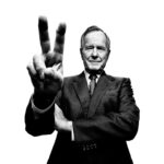 Platon Instagram - (1/2) george h. w. bush. ”Today is a day to remember George H. W. Bush. I have fond, personal memories to share with you. I photographed the former president in his Houston office during his son’s term in the White House. Bush Sr. had tremendous charm and wit – his unrelenting political battles of the past had not disfigured the spirit of the man in the present. I asked him about Margaret Thatcher – he said she was a tough lady but a loyal, steady friend. They were together at a summit the very moment news broke about Saddam Hussein’s invasion of Kuwait, ‘she was a rock that day,’ he said. President Bush was also a huge admirer of Churchill. This picture is our private tribute to Winston – ‘V’ for victory at the end of the second world war. Here is the Bush Sr. character on view – playful, disarmingly cheeky, with a deep rooted love and respect, for public service, courage, and history. This picture was to become the cover of a great magazine called Texas Monthly. My dearest friend and greatest collaborator, Scott Dadich, was then, creative director. As soon as the cover was released publicly however, it occurred to me that the George W. Bush White House administration may read the image differently. I immediately received an email from one of W’s chief political advisors – I would love to share the note with you today. ‘Dear Mr. Platon, congratulations on a cover with cross-generational appeal. George H. W. Bush’s two upraised fingers may represent a victory sign, or a peace sign, depending on which side of World War II the reader was born. However, my three year old daughter had a different take. Upon glimpsing the cover from her seat at the front of the grocery cart, she exclaimed, happily, “daddy, that man sings LITTLE BUNNY FOO FOO!”’”