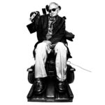 Platon Instagram - stephen hawking. "I photographed Professor Hawking in his personal office buried deep inside the Department of Mathematical Sciences at Cambridge University, England. The room was dominated by an oversized blackboard filled with chalked algebra equations. Pictures of Marylyn Monroe were scattered on all remaining walls. The professor was brought in by a team of medical nurses and a technical adviser. I was asked to leave the room so they could have some privacy to prepare him for my sitting - and prepared he was! HE HAS A POWERFUL PRESENCE. SILENT. MOTIONLESS. YET, 200% ALIVE. THIS MAN RADIATES CHARISMA - HIS EYES BURN WITH FIRE. He rocked a dapper tweed jacket with a silk cravat, which elegantly covered up all the plastic tubes entering his fragile body. He was engulfed by a mechanical throne-like wheel chair, in my opinion it only added to this man’s stature. At one point his eyes became sensitive to my lighting and during a quick break his nurse fitted his sunglasses. Suddenly, it all happened - rock star swagger. Here is professor Stephen Hawking as Platon sees him, a badass super hero. Professor Hawking, I salute you.”
